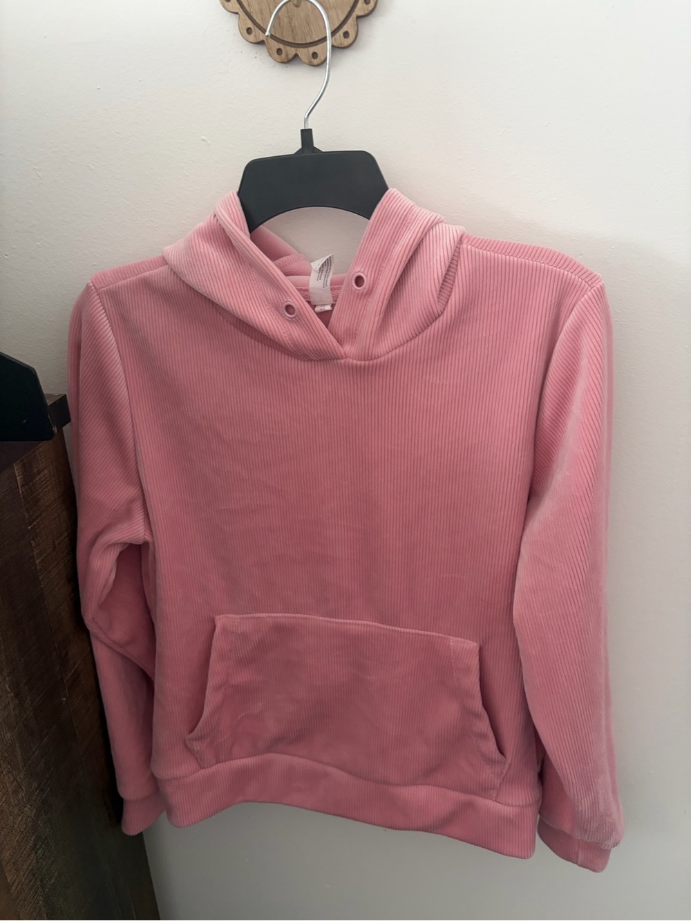 Yogalicious Blush Pink Corduroy Pullover Hoodie